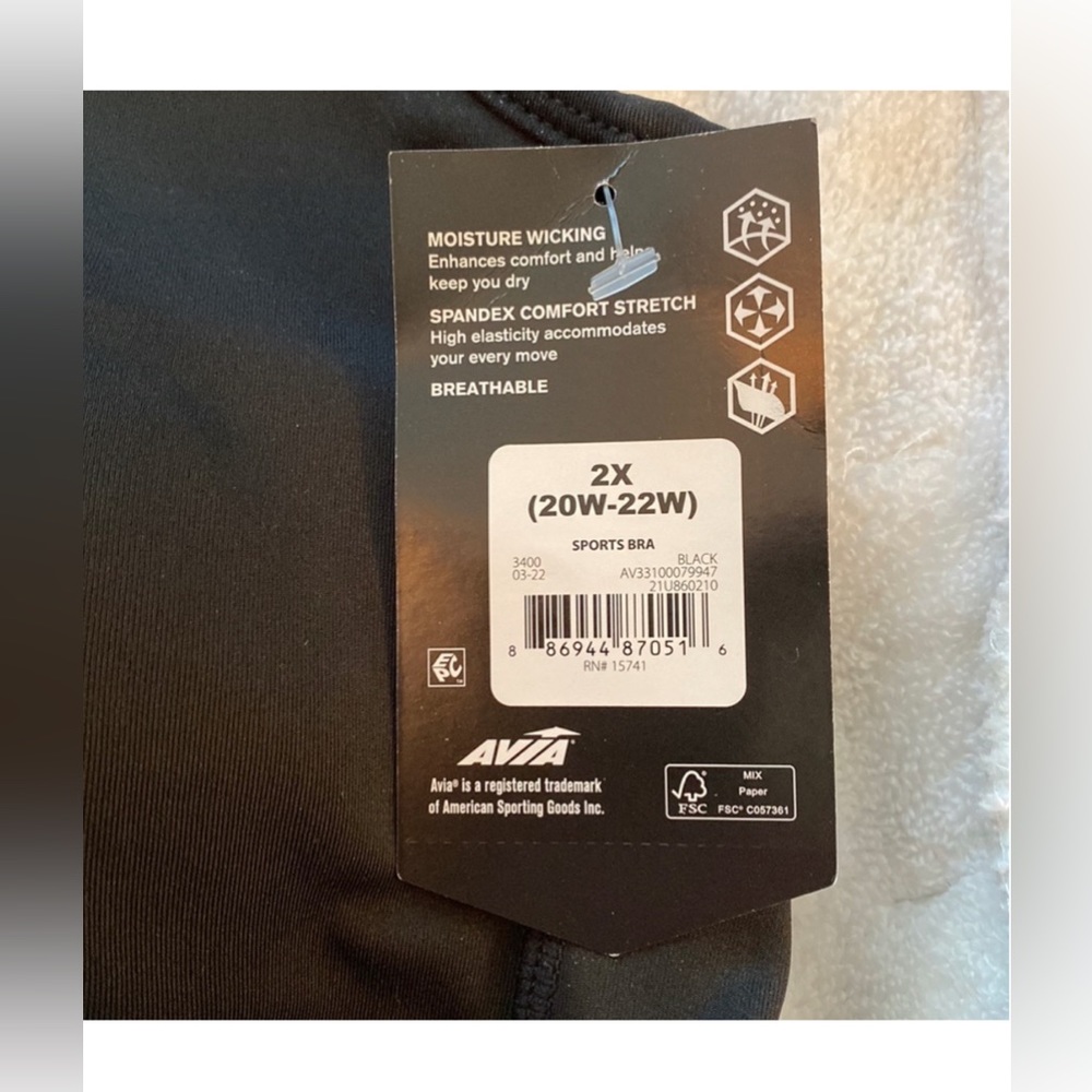 Avia Sports Bra Nwt - Picture 4 of 4
